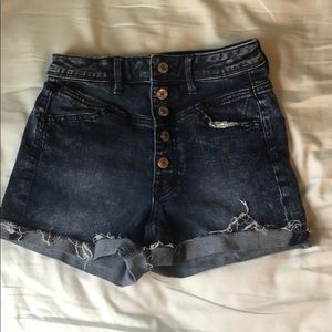 American eagle high rise denim shorts